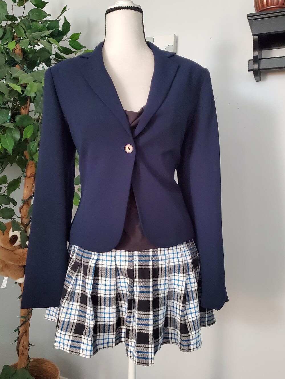 Forever 21 Y2K Pleated Plaid Schoolgirl Britney Mini Skirt S